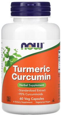NOW Foods, Turmeric Curcumin, 60 pflanzliche Kapseln (665 mg pro Kapsel)