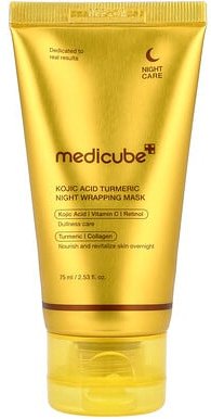 Medicube, Kojic Acid Turmeric Night Wrapping Beauty Mask, Beauty-Maske mit Kojisäure und Kurkuma für die Nacht, 75 ml (2...