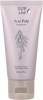 100% PURE, Acai Palp Facial Scrub, Gesichtspeeling mit Açaí-Beere, 59 ml (2 fl. oz.)