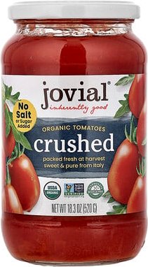 Jovial, Organic Tomatoes, Bio-Tomaten, zerkleinert, 520 g (18,3 oz.)