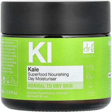 Dr. Botanicals, Kale Superfood Nourishing Day Moisturizer, pflegende Feuchtigkeitspflege für den Tag, für normale bis tr...