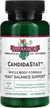 Vitanica, CandidaStat, Unterstützung des Hefegleichgewichts, 60 vegetarische Kapseln