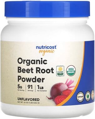 Nutricost, Bio-Rote-Wurzel-Pulver, geschmacksneutral, 454 g (16 oz.)