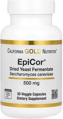 California Gold Nutrition, EpiCor®, Dried Yeast Fermentate, Trockenhefefermentat, 500 mg, 30 vegetarische Kapseln