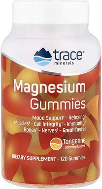 Trace, Magnesium-Fruchtgummis, Mandarine, 120 Fruchtgummis