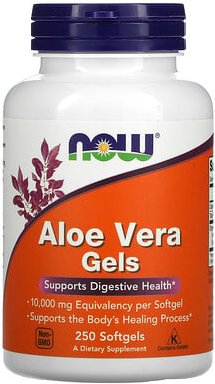 NOW Foods, Aloe Vera Gels, Aloe-Vera-Weichkapseln, 250 Weichkapseln (50 mg pro Weichkapsel)