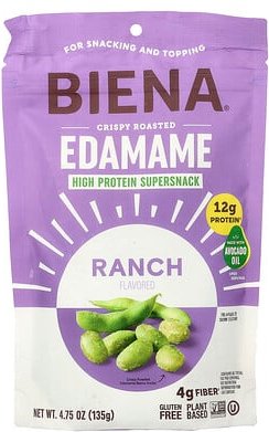 BIENA, Crispy Roasted Edamame, Ranch, 4.75 oz (135 g)