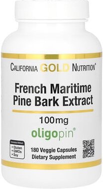 California Gold Nutrition, French Maritime Pine Bark Extract, Kiefernrindenextrakt, Oligopin, antioxidatives Polyphenol,...