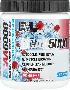 EVLution Nutrition, BCAA5000®, Rocky Pop, 255 g (9 oz.)