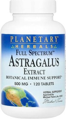 Planetary Herbals, Full Spectrum™, Astragalus Extract, Tragantextrakt, Vollspektrum, 500 mg, 120 Tabletten (250 mg pro T...