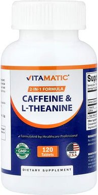 Vitamatic, Koffein und L-Theanin, 120 Tabletten