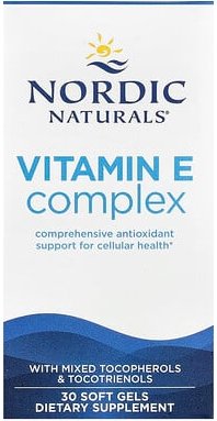 Nordic Naturals, Vitamin-E-Komplex, 30 Weichkapseln