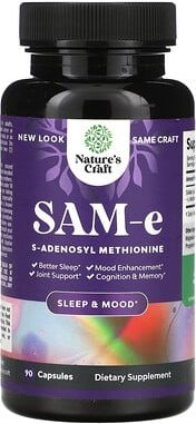 Thumbnail - Nature's Craft, SAM-e, Ergänzungsmittel mit SAM-e, 150 mg, 90 Kapseln