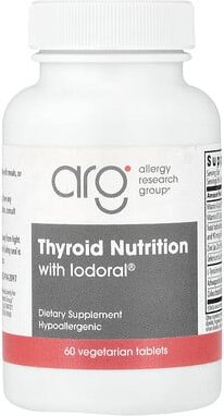 Thumbnail - Allergy Research Group, Thyroid Nutrition with Iodoral®, Nährstoffversorgung der Schilddrüse mit Iodoral®, 60 vegetarisc...