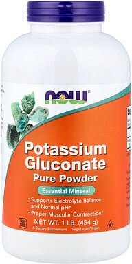 NOW Foods, Reines Kaliumgluconatpulver, 454 g (1 lb.)