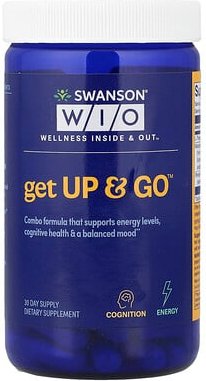 Swanson WIO, Get Up & Go™, 60 pflanzliche Kapseln