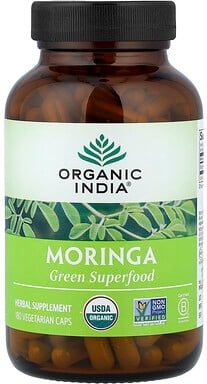 Organic India, Moringa, 180 vegetarische Kapseln (350 mg pro Kapsel)