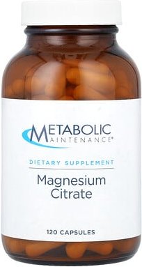 Metabolic Maintenance, Magnesium Citrate, Magnesiumcitrat, 120 Kapseln
