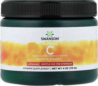 Thumbnail - Swanson, Buffered C Powder, gepuffertes C-Pulver, geschmacksneutral, 113 g (4 oz.)