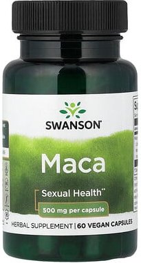 Swanson, Maca, 500 mg, 60 vegane Kapseln