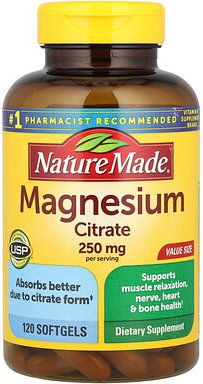 Nature Made, Magnesiumcitrat, 120 Weichkapseln (125 mg pro Weichkapsel)