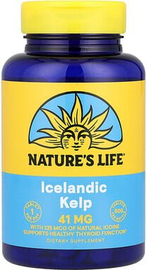 Nature's Life, Icelandic Kelp, isländischer Seetang, 41 mg, 500 Tabletten