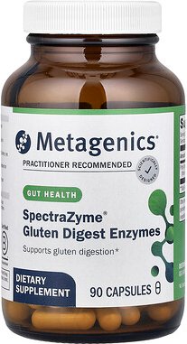 Metagenics, SpectraZyme® Gluten Digest Enzymes, Gluten-Digest-Enzyme, 90 Kapseln (138 mg pro Kapsel)