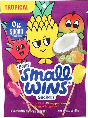 Enjoy Small Wins, Suckers, Tropical Fruit, Lutscher, tropische Früchte, 12 Stück, 120 g (4,23 oz.)