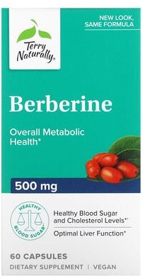 Terry Naturally, Berberine, Berberin, 500 mg, 60 Kapseln