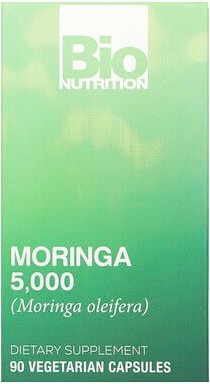 Bio Nutrition, Moringa, 5,000, Ergänzungsmittel mit Moringa, 5.000 mg, 90 pflanzliche Kapseln