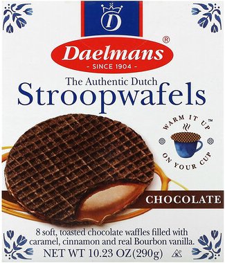 Daelmans, Stroopwafels, Schokolade, 8 Waffeln, 290 g (10,23 oz.)