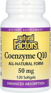 Natural Factors, Coenzyme Q10, Coenzym CoQ10, 50 mg, 120 Weichkapseln