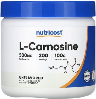 Nutricost, L-Carnosin, geschmacksneutral, 100 g (3,5 oz.)