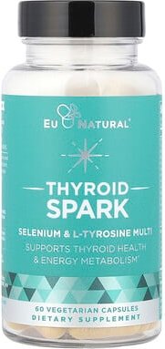 Thumbnail - Eu Natural, Thyroid Spark, Multivitamine mit Selen und L-Tyrosin, 60 pflanzliche Kapseln
