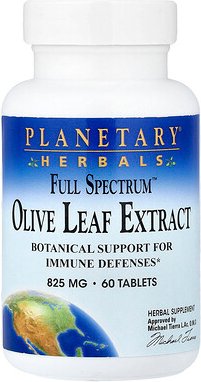 Planetary Herbals, Full Spectrum™, Olivenblattextrakt, 825 mg, 60 Tabletten