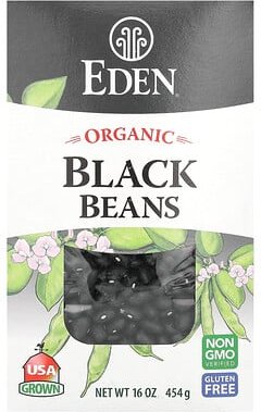 Eden Foods, Schwarze Bio-Bohnen, 454 g (16 oz.)