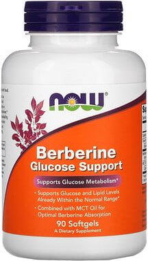 Thumbnail - NOW Foods, Berberine Glucose Support, Berberin zur Glukose-Unterstützung, 90 Weichkapseln