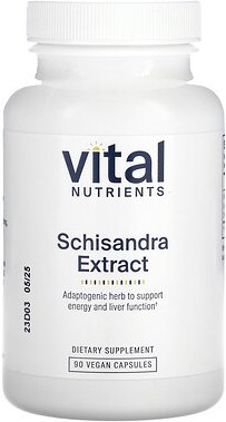 Vital Nutrients, Schisandra Extract, Schisandraextrakt, 90 vegane Kapseln (500 mg pro Kapsel)