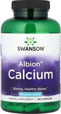 Swanson, Albion® Calcium, 180 Kapseln