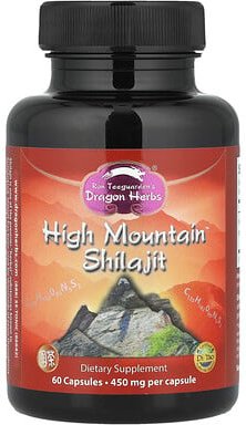 Dragon Herbs, High Mountain™ Shilajit, Shilajit von High Mountain™, 450 mg, 60 Kapseln