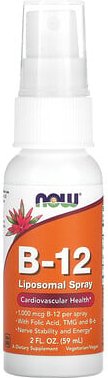 NOW Foods, B-12 Liposomales Spray, 1.000 mcg, 59 ml (2 fl. oz.)