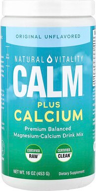 Thumbnail - Natural Vitality, CALM® Plus Calcium, Magnesium-Calcium-Trinkmischung, geschmacksneutral, 453 g (16 oz.)