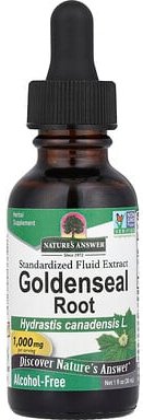 Thumbnail - Nature's Answer, Goldenseat Root, Gelbwurzel, standardisiertes flüssiges Extrakt, alkoholfrei, 1.000 mg, 30 ml (1 fl. oz...