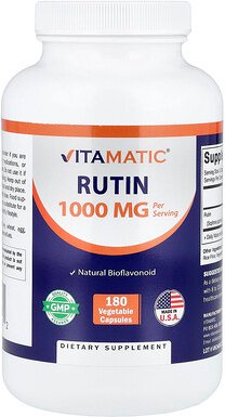 Vitamatic, Rutin, 180 pflanzliche Kapseln (500 mg pro Kapsel)