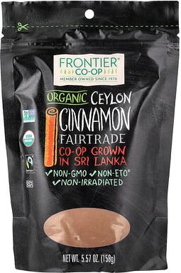Frontier Co-op, Organic Fairtrade Ceylon Cinnamon, Bio-Fairtrade-Ceylon-Zimt, 158 g (5,57 oz.)