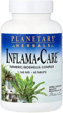 Planetary Herbals, Inflama-Care, 60 Tabletten (582 mg pro Tablette)