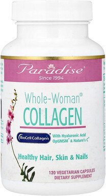 Paradise Herbs, Whole-Woman® Collagen, Kollagen, 120 pflanzliche Kapseln