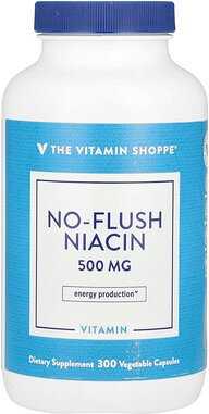 The Vitamin Shoppe, No-Flush Niacin, Niacin ohne Flush-Effekt, 500 mg, 300 pflanzliche Kapseln