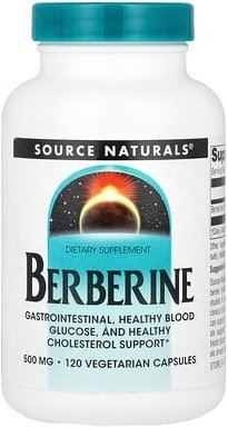 Source Naturals, Berberine, Berberin, 500 mg, 120 pflanzliche Kapseln