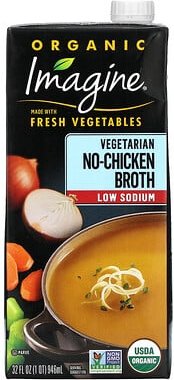 Imagine Soups, Organic, Vegetarische Brühe ohne Huhn, natriumarm, 946 ml